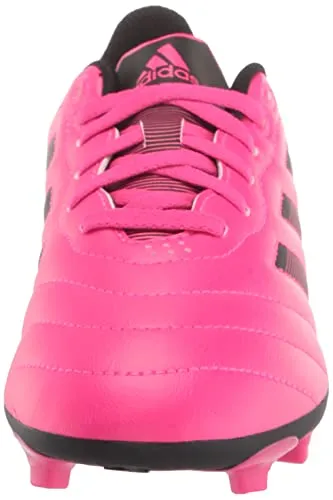 adidas Goletto VIII Firm Ground Soccer Shoe, Team Shock Pink/Black/Black, 13 US Unisex Little Kid