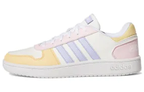 Adidas Neo Hoops 2.0 Vintage Basketball Female Sneakers, White/Light Yellow