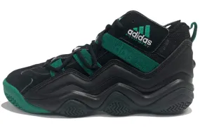Adidas Originals Top Ten Vintage Basketball Sneakers, Black/Dark Green