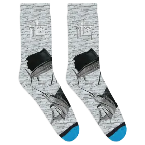Baitwall Sails Gray Socks