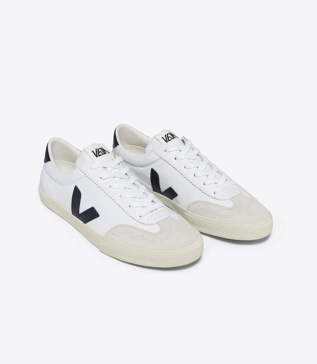 Veja | Volley Canvas - White w/ Black